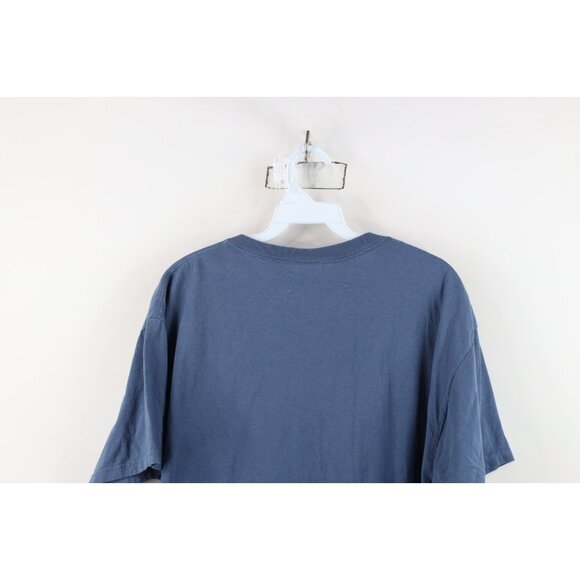 Vintage Y2K 2007 Streetwear Mens Large Faded Spell Out New York Box Logo T-Shirt - Picture 15 of 16